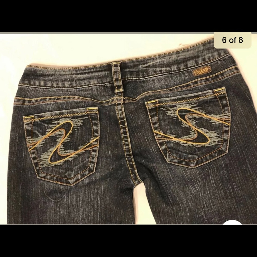 SILVER JEANS WOMENS TUESDAY EMBROIDERED 27X33